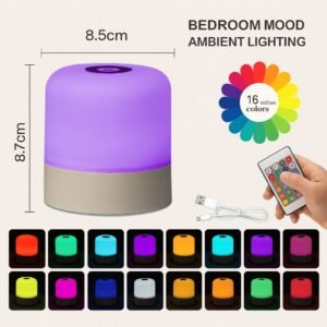 Alternative view of Touch LED Night Light USB Table Lamps Rechargeable Dimmable Bedside Light for Bedroom Decor Home Christmas Gift Child Night Lamp