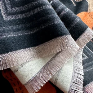 Alternative view of Luxury Winter Cashmere-Style Scarf for Women – Warm Pashmina Shawl, Thick Blanket Poncho Horse Print